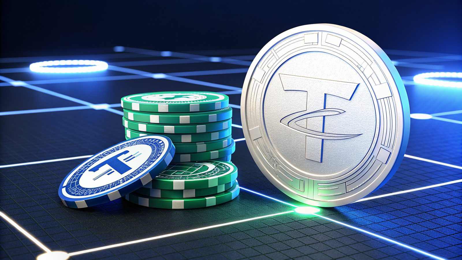 Illustration for Tether casinos