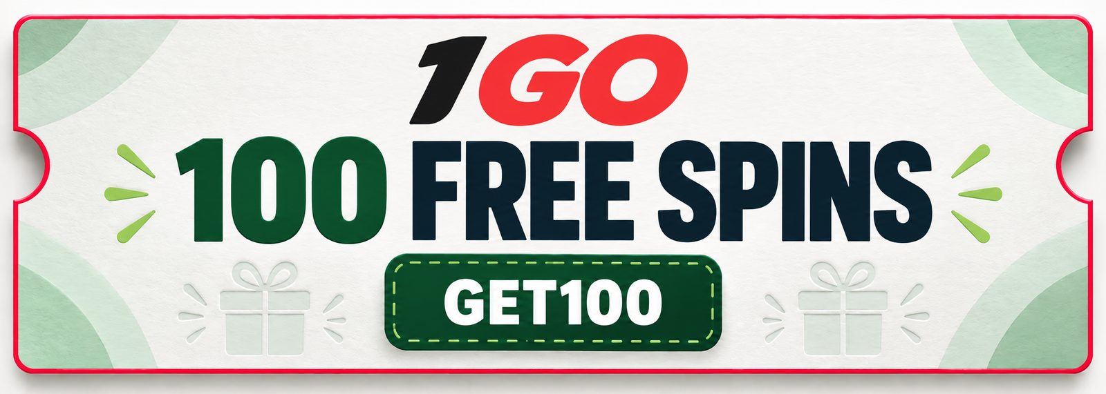 1Go coupon: 100 free spins with promo code GET100.
