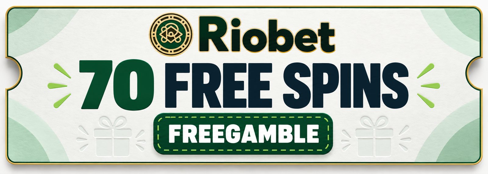 Riobet coupon: 70 free spins with promo code FREEGAMBLE.
