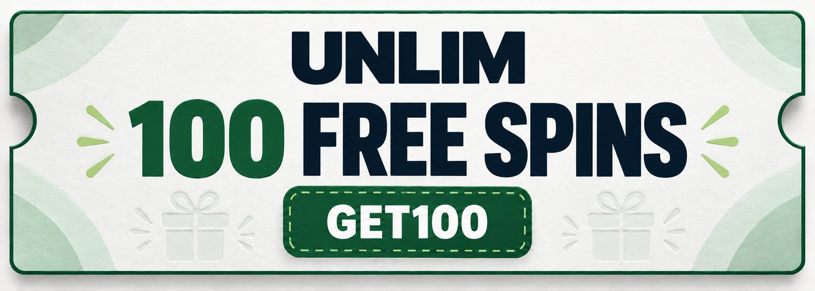 Unlim coupon: 100 free spins with promo code GET100.