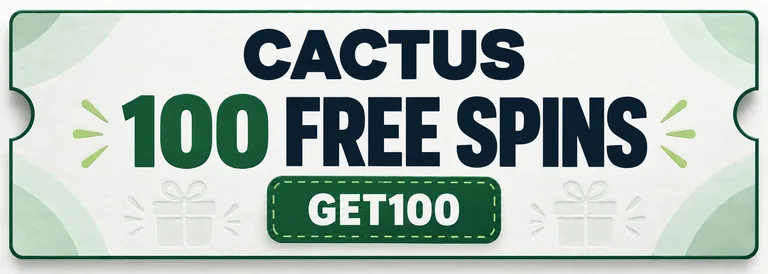 Cactus personal offer:100 free spins with code GET100