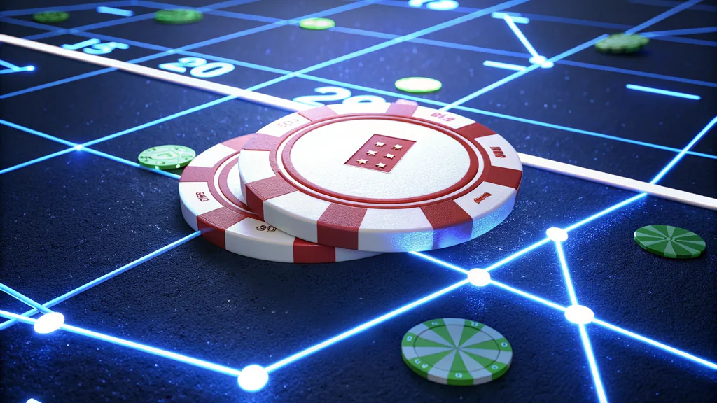 Casino chips illustrating a no-deposit free chip
