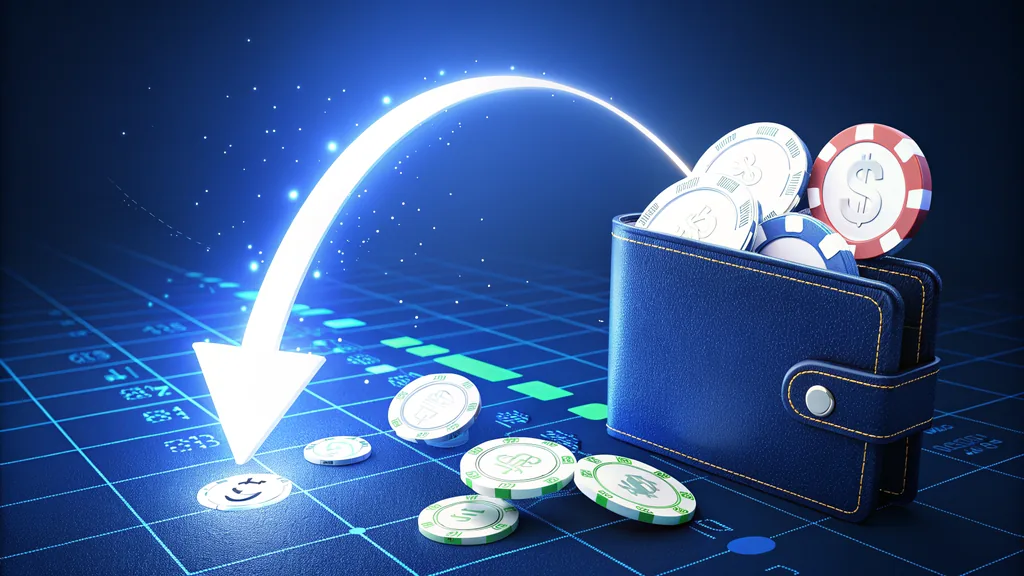 Coins returning to a wallet illustrating cashback