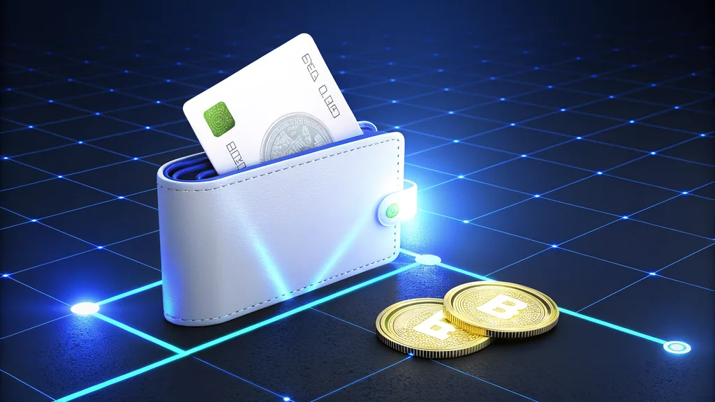 Digital wallet, payment card and coins