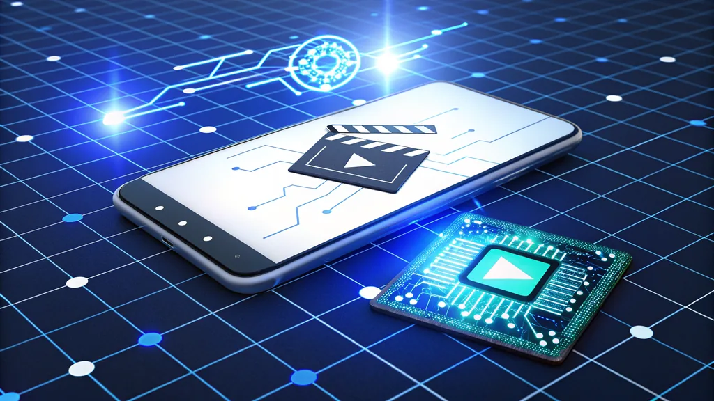 Smartphone and digital chip illustrating mobile casino play