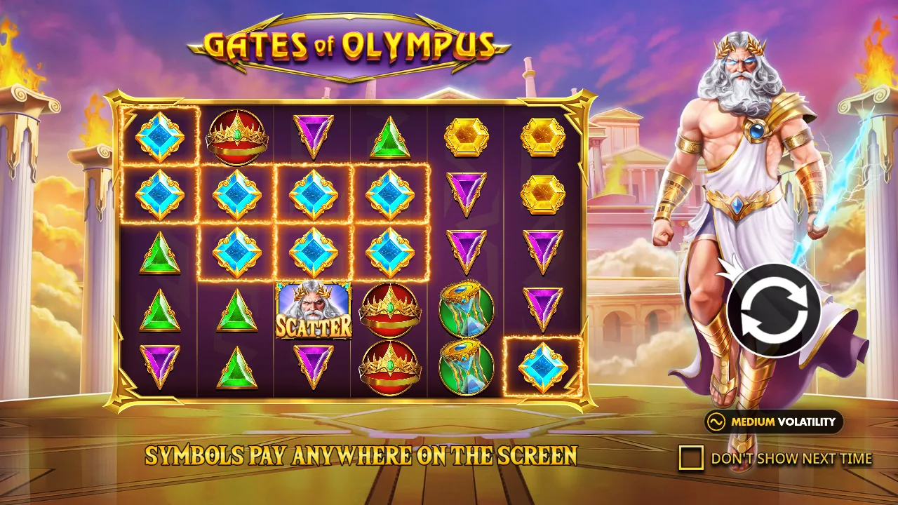 Gates of Olympus introduction in the official browser demo