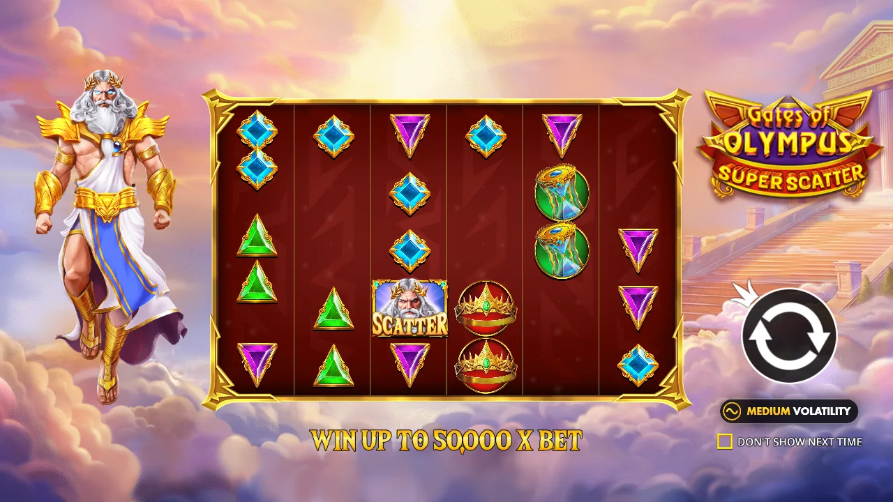 Gates of Olympus Super Scatter introduction in the official browser demo