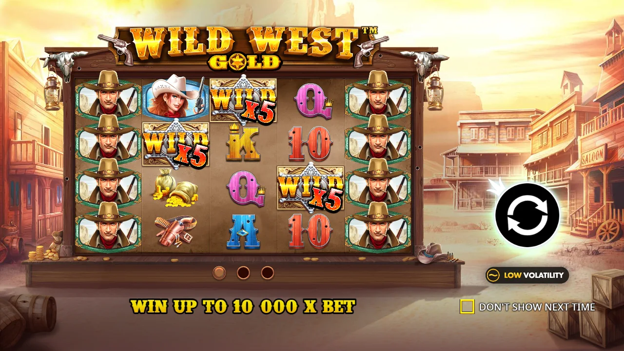 Wild West Gold introduction in the official browser demo