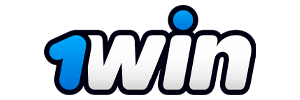 1win logo with a blue numeral and white lettering on a dark panel