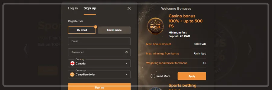 Sol Casino Registration Process