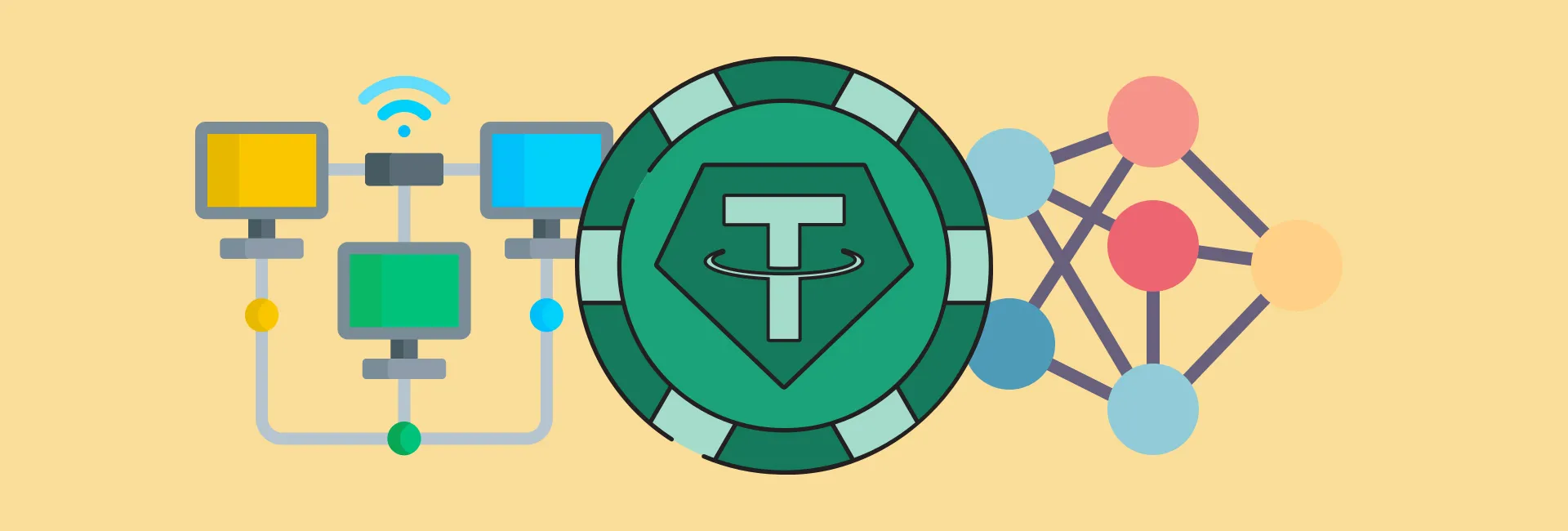 Importance of Different Networks for Tether