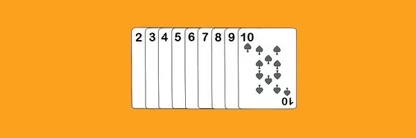 Number cards (2–10)