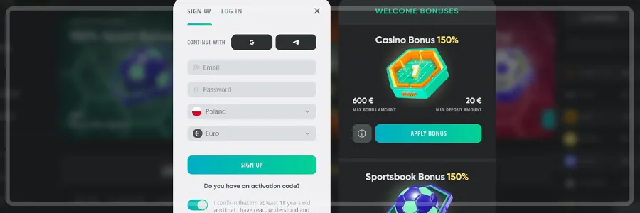 Drip Casino Registration Process