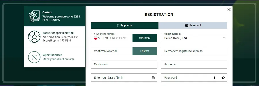 Spinbetter Casino Registration Process