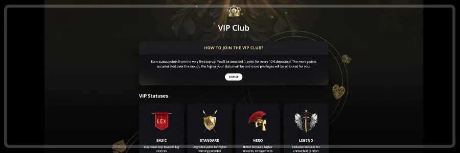 Bonuses And VIP System