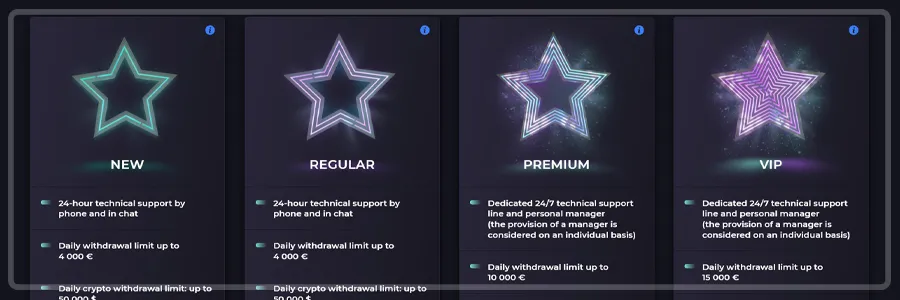 Bonuses And VIP System
