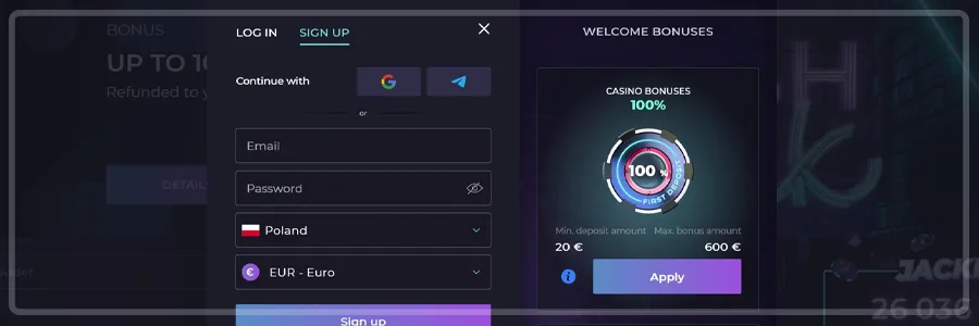 Izzi Casino Registration Process
